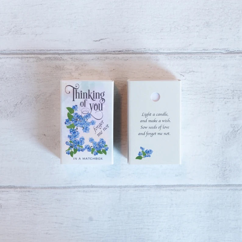 Thinking Of You Forget-Me-Not Seeds In A Matchbox